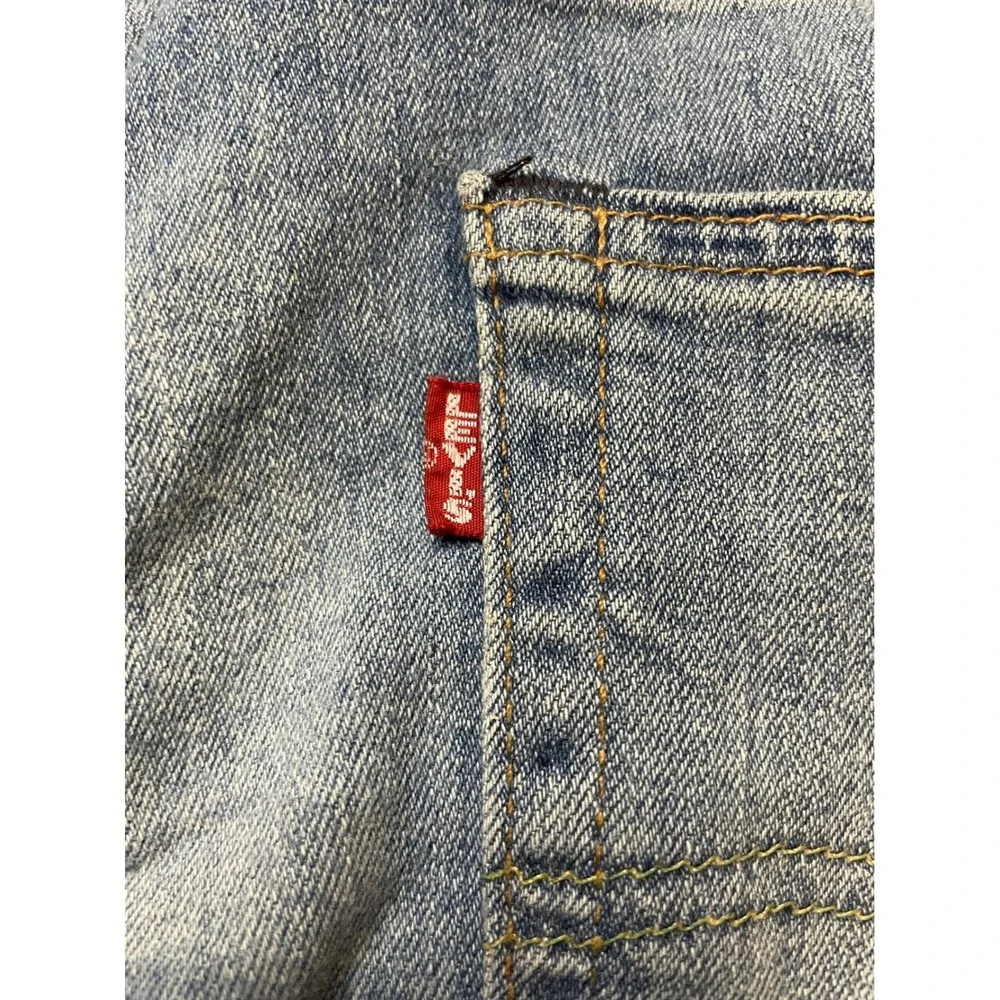 Levis Premium 511 Slim Fit Jeans Mens 36x34 Light Wash Blue WaterLess Denim
